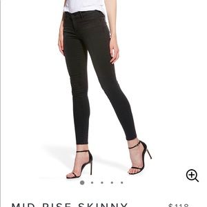 Mott & Bow Mid Rise Skinny Orchard Jeans